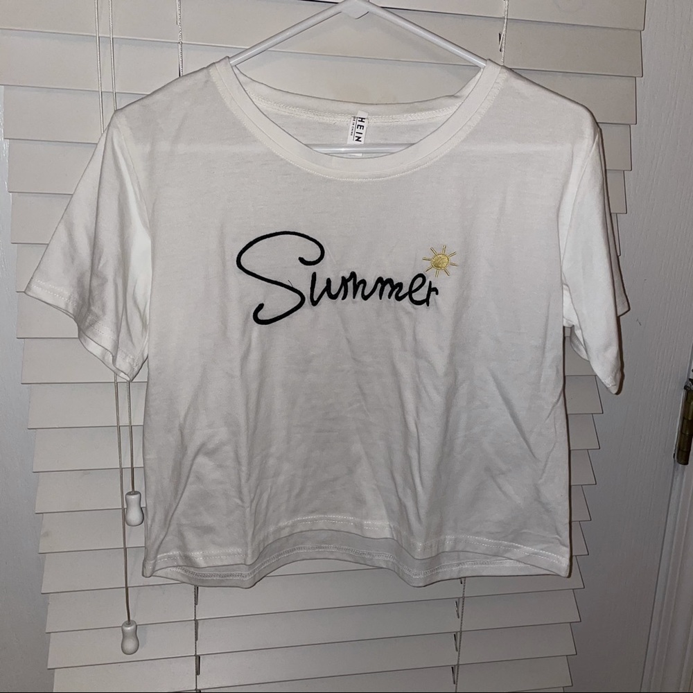 Embroidered Crop Top